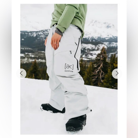 Burton Men's AK Swash pants NWT gore Tex size medium grey cloud snowboard - Picture 6 of 11